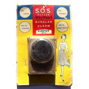 Sealed Vtg 1950s S.O.S. Buzzer Home Burglar Alarm System By Radar NOS Hong Kong